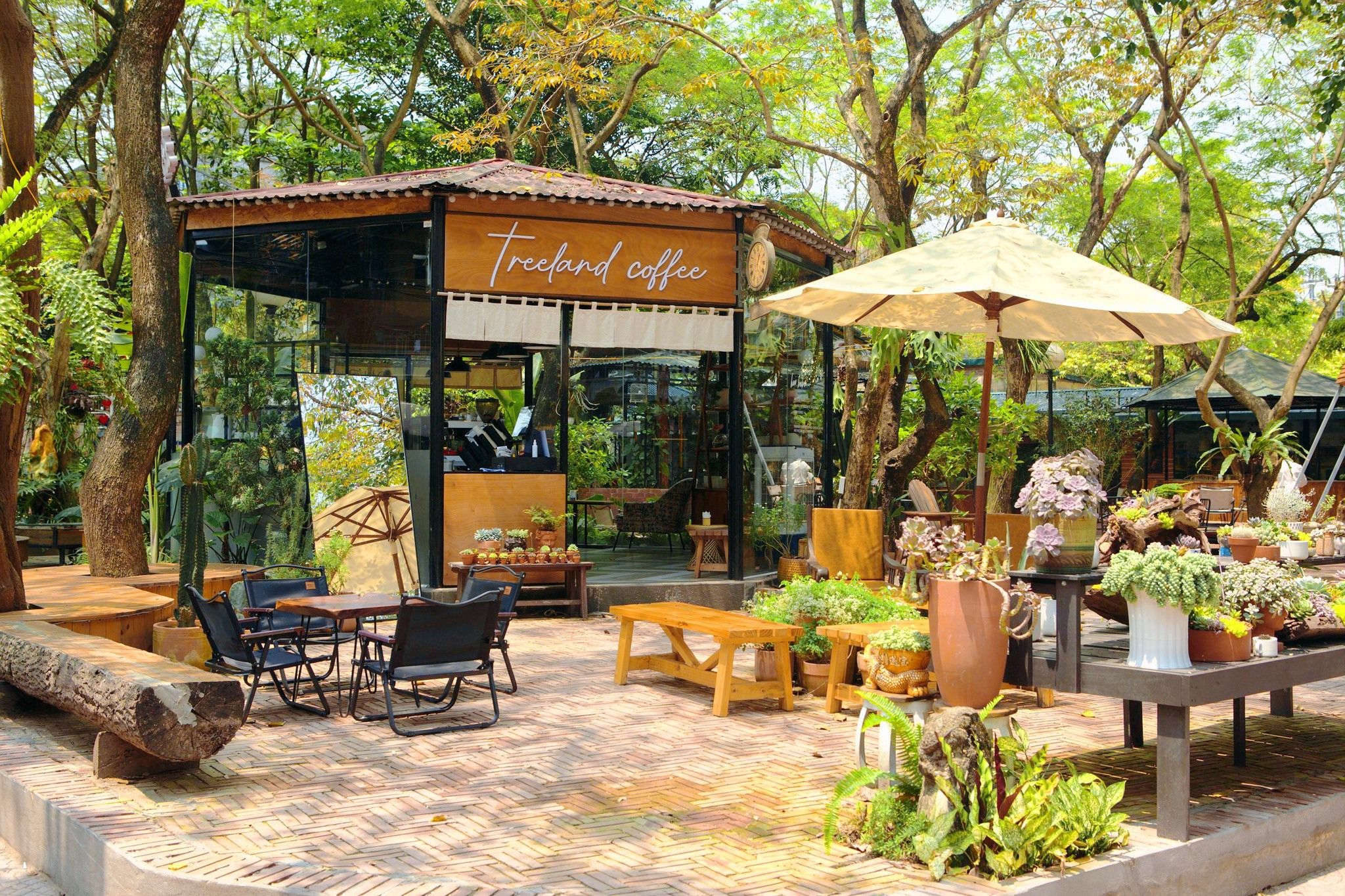 Thiết kế quán cafe sân vườn-Treeland coffee Nghĩa Tân